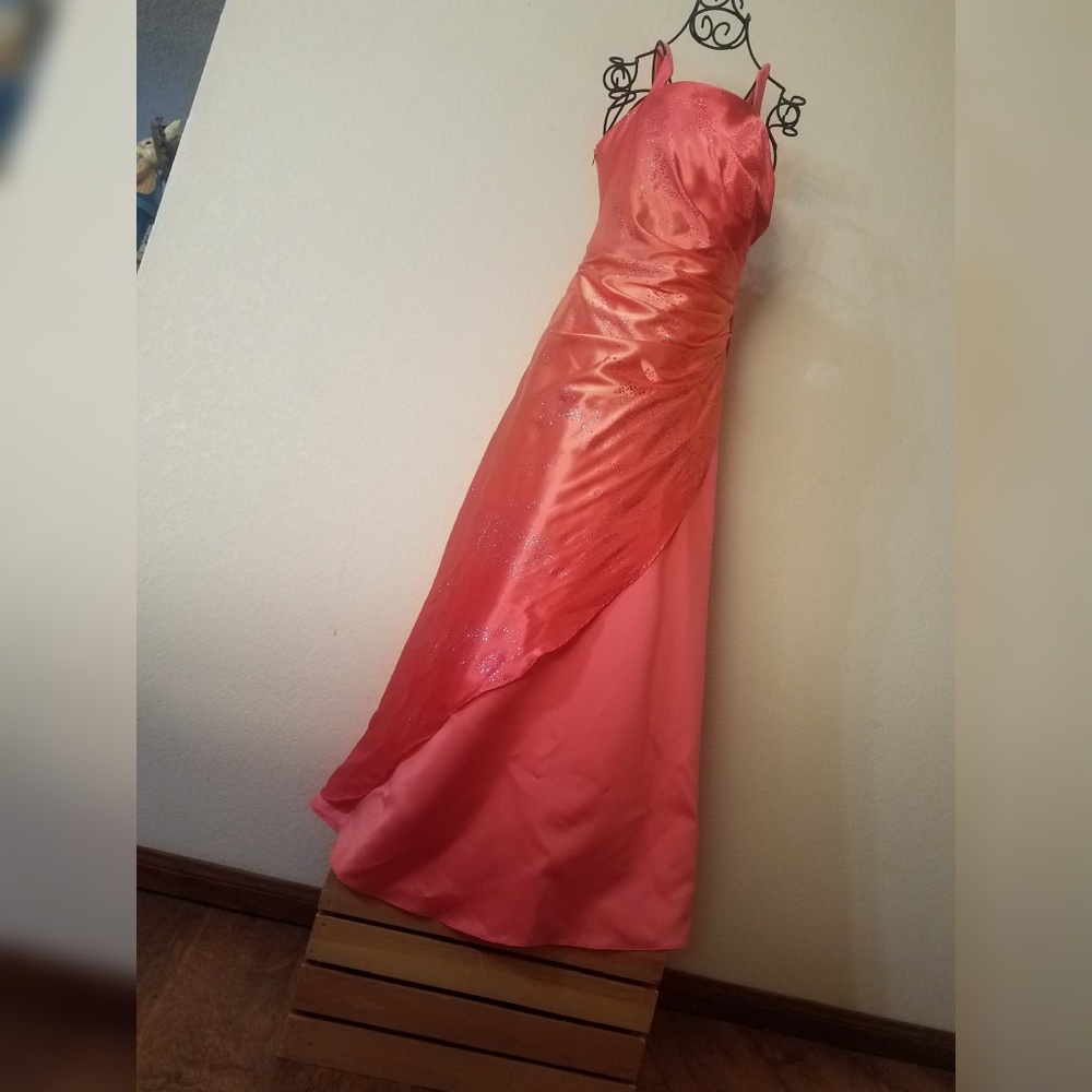 Pretty sunset orange dress